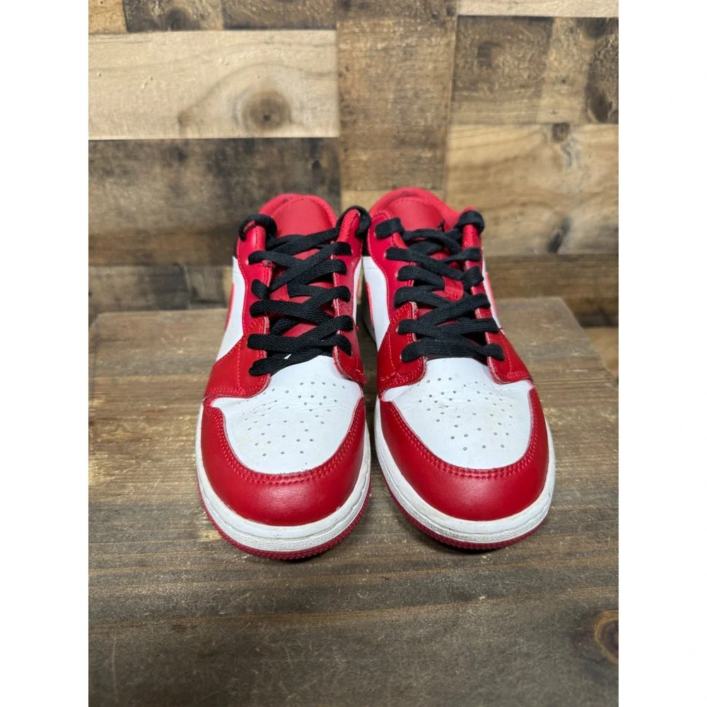Nike Air Jordan 1 Low Chicago Home Gym Red White Black 553560-163 Mens Boys 6Y